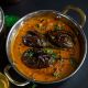 tasty baigan bharata in curry hut indian restaurant in koh, samui thailand